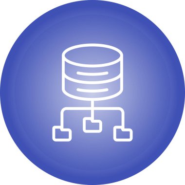 Büyük Veri Analizi vektör resimleme simgesi