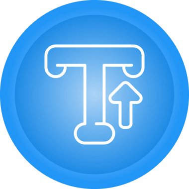 Typography web simgesi vektör illüstrasyonu