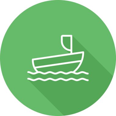 Tekne. Web simgesi basit illüstrasyon