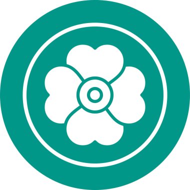 Kiraz çiçeği ikonu vektör illüstrasyonu 