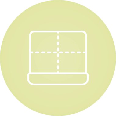 Web tasarımı için kenar simgesi, ayırıcı satır vektör işareti 