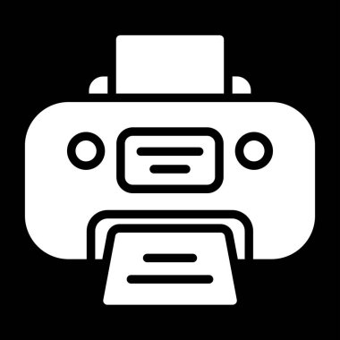 Yazıcı web simge vektör çizim 