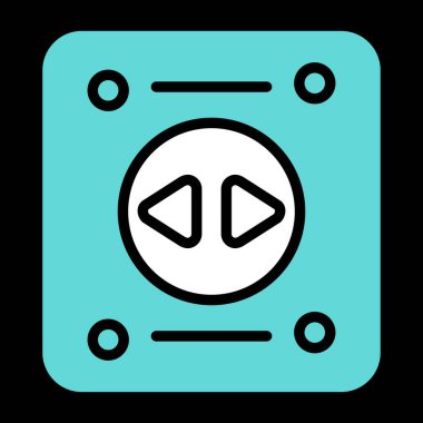 Soket. Web simgesi basit illüstrasyon