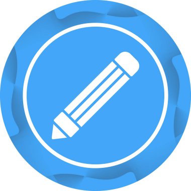 Kalem. Web simgesi basit illüstrasyon 