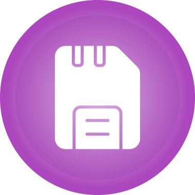 Disk web simgesi, basit vektör illüstrasyonu