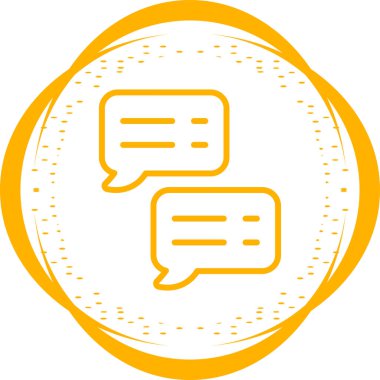 Sohbet balonları. Web simgesi basit tasarım