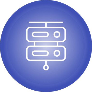 Sunucu web simgesi, vektör çizim