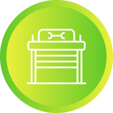 Shop web simgesi vektör illüstrasyonunu onar