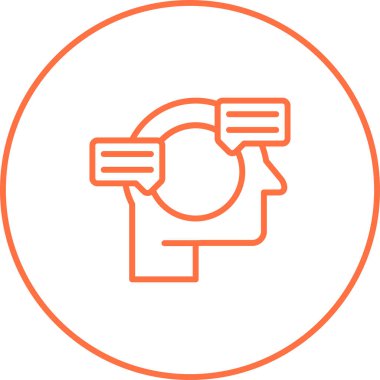 Doğal Dil İşlem Web simgesi vektör illüstrasyonu