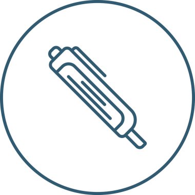 Voltaj dedektörü kalem simgesi, vektör illüstrasyonu basit tasarım