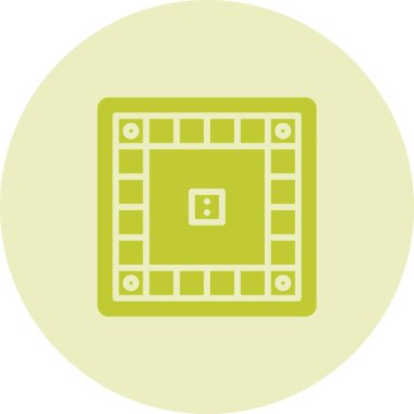 Masa oyunu. Web simgesi basit illüstrasyon