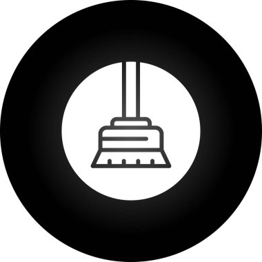 süpürge web simgesi illüstrasyonu