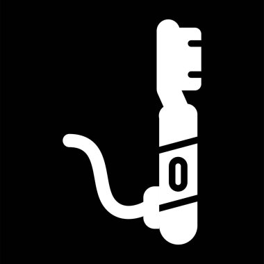 Elektrikli diş fırçası web simgesi, vektör illüstrasyonu