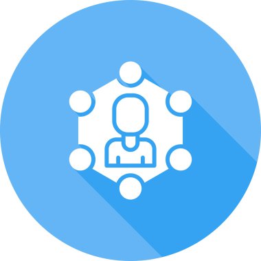 Ağ Segmentasyonu Web simgesi, basit vektör illüstrasyonu 