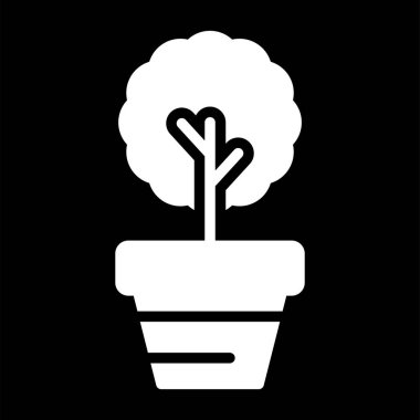  Myrtus bir saksı hattı simgesinde bitki