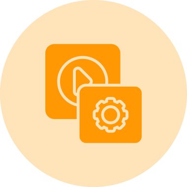 dişli web simge vektör çizim 