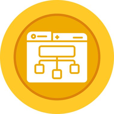 Site Harita simgesi, vektör illüstrasyonu basit tasarım