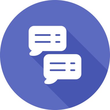 Sohbet balonları. Web simgesi basit tasarım