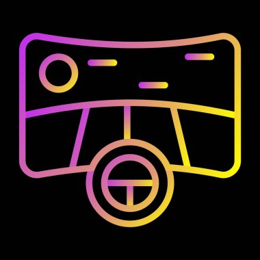 Simülasyon Oyun simgesinin vektör çizimi