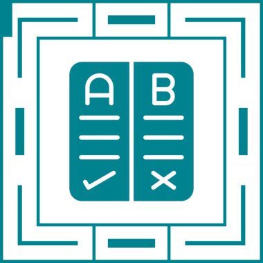 Artılar ve Eksiler web simgesi vektör illüstrasyonu