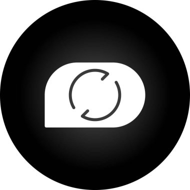 Yenile. Web simgesi basit illüstrasyon