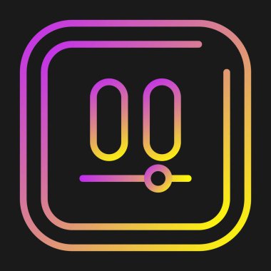 Vektör illüstrasyon Video Duraklatma simgesi 