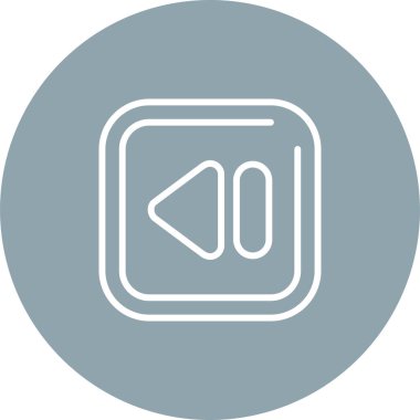 Vektör illüstrasyonu, Geri sarma düğmesi Simgesi