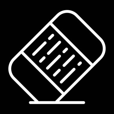 Silgi web simgesinin vektör illüstrasyonu 