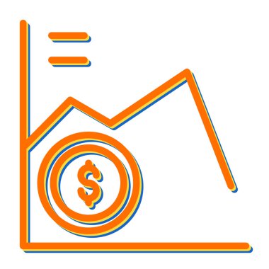 Pazar Kaybının illüstrasyon simgesi