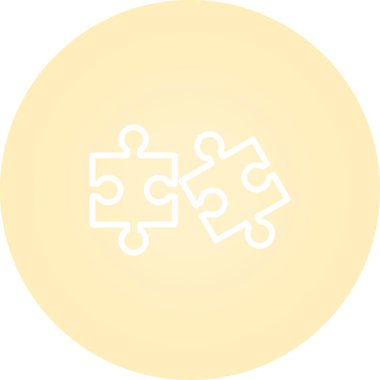 yapboz parçaları web simgesi basit illüstrasyon