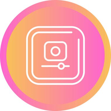 Video Kaydı Kare Vektör İllüstrasyonu