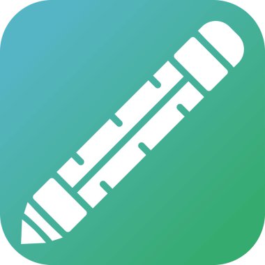 Kalem. Web simgesi basit illüstrasyon 