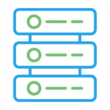 Sunucu web simgesi, vektör çizim