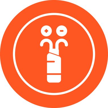 Kablo artı eksi farklı biçim simgesi kümesi