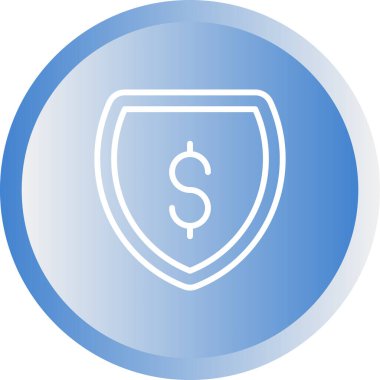 Sigorta simgesi beyaz arka plan üzerinde izole 