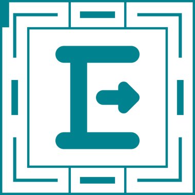 Slayt Kuralı modern simgesinin vektör illüstrasyonu