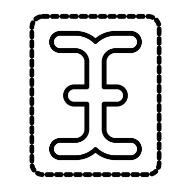 Tip simgesinin basit web illüstrasyonu