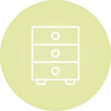 Dolap simgesi dosyası basit illüstrasyon