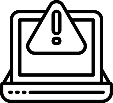 Uyarı, uyarı simgesi vektör illüstrasyonu 