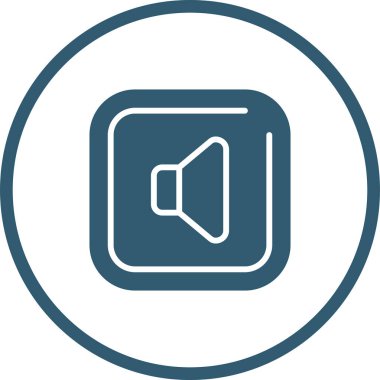 Konuşmacı. Web simgesi basit tasarım