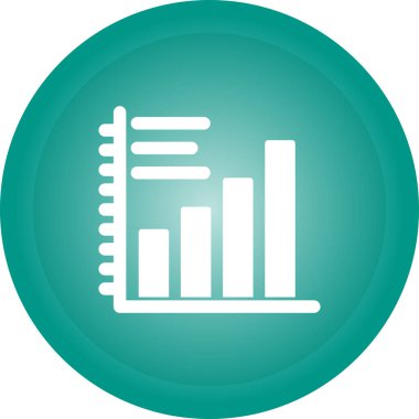 Çubuk Grafik simgesi, vektör illüstrasyonu basit tasarım