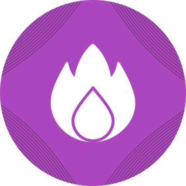 Alevler. Web simgesi basit illüstrasyon 