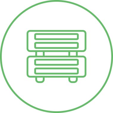 Sunucu web simgesi, vektör çizim