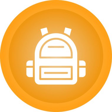 sırt çantası simgesi web basit illüstrasyon