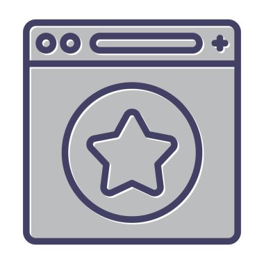 Favori sayfanın illüstrasyon simgesi 