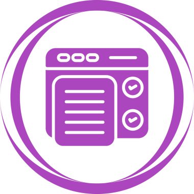 Yazılım Test Simgesi, Beyaz Konsepti İzole Edildi 