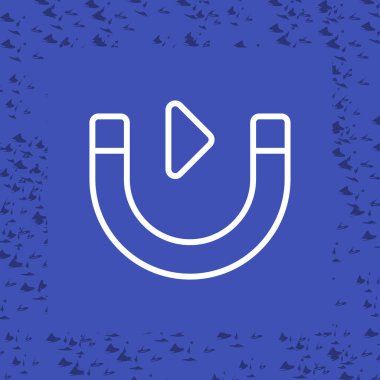 Magnet web simgesinin vektör illüstrasyonu