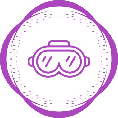 Sanal gerçeklik. Web simgesi basit illüstrasyon