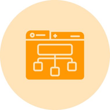 Site Harita simgesi, vektör illüstrasyonu basit tasarım