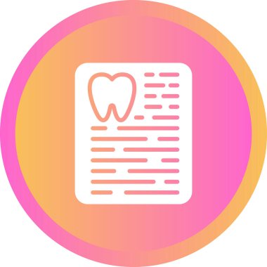 Reçete web simgesinin vektör illüstrasyonu